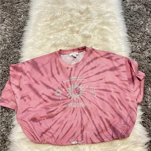 Mauve Tie-Dye Cropped Tee - Picture 1 of 1